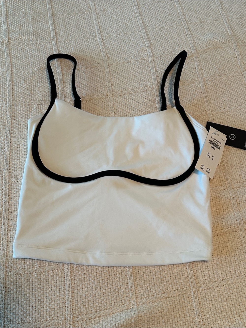 Gilly Hicks White Top with Black Trim